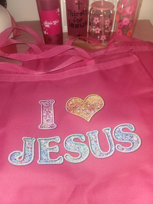 I 🩷Jesus Bible Bag