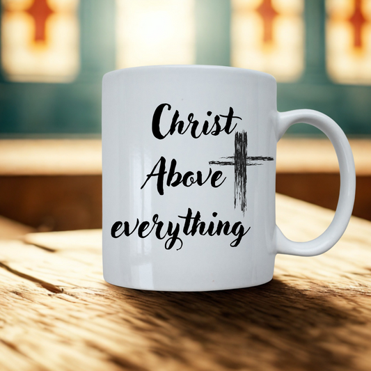 Christ above everything mug